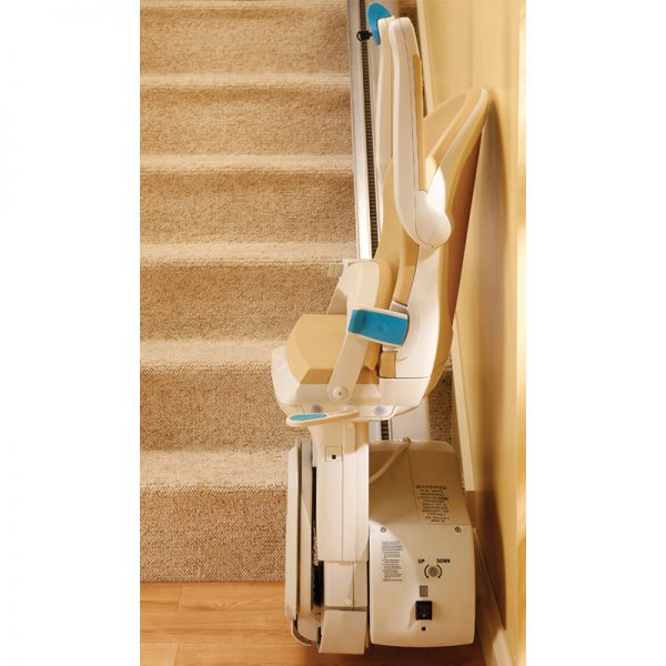 950 plus stairlift smart seat sand folded up handicare