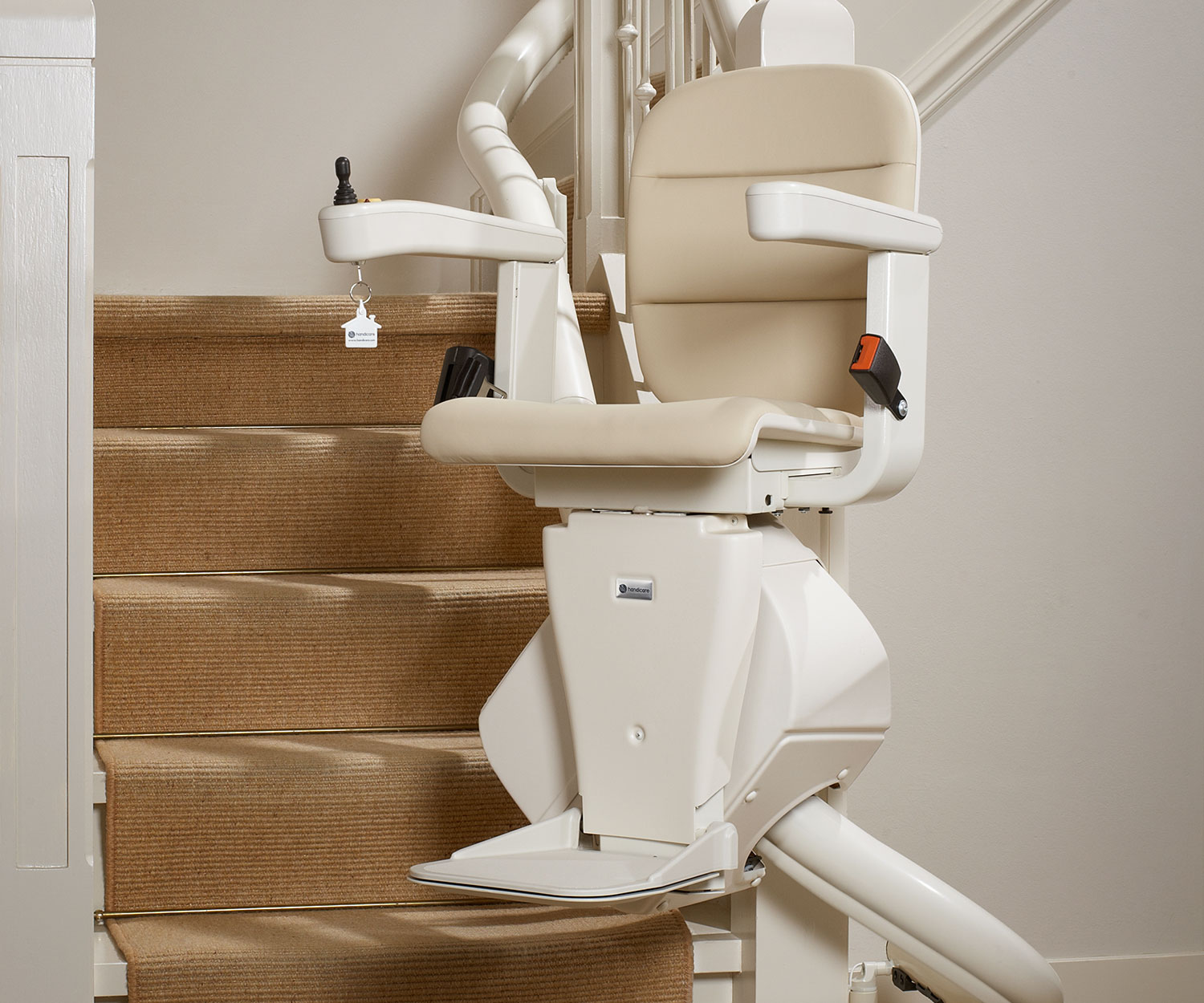 single rail curved stairlifts